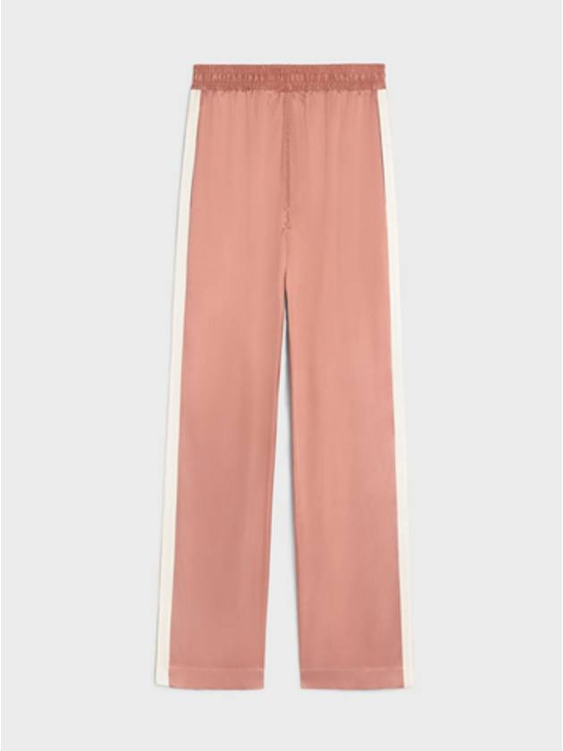 CELINE Triomphe Patch Athletic Track Pants Pink