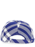 Burberry Check Ball Cap Blue