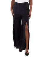 Burberry Burberry Wide-Leg Slit-Detail Trouser, Brand Size 8 (US Size 6)