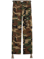 CELINE Camouflage Cargo Straight Pants