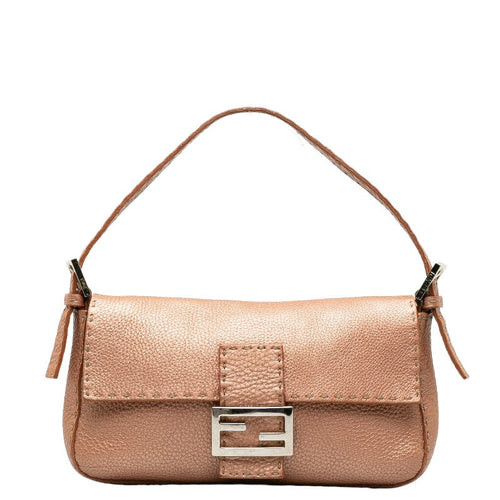Fendi Selleria Manma Bucket Handbags One Sheldon 8BR101 Pink Leather Ladies Fendi