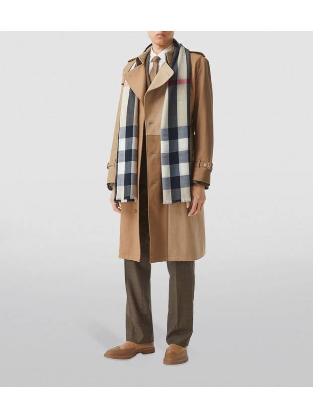 Burberry Lightweight Check Cashmere Scarf Beige
