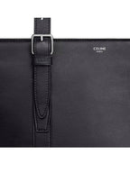 CELINE Cabas Buckle Smooth Calfskin Tote Bag Black