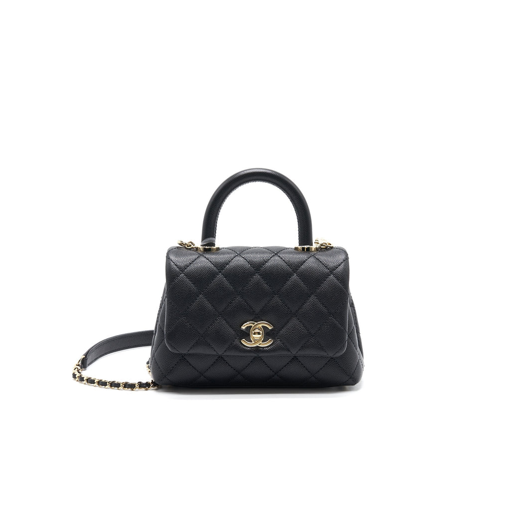 Chanel Coco Handle Extra Mini Black LGHW serial30