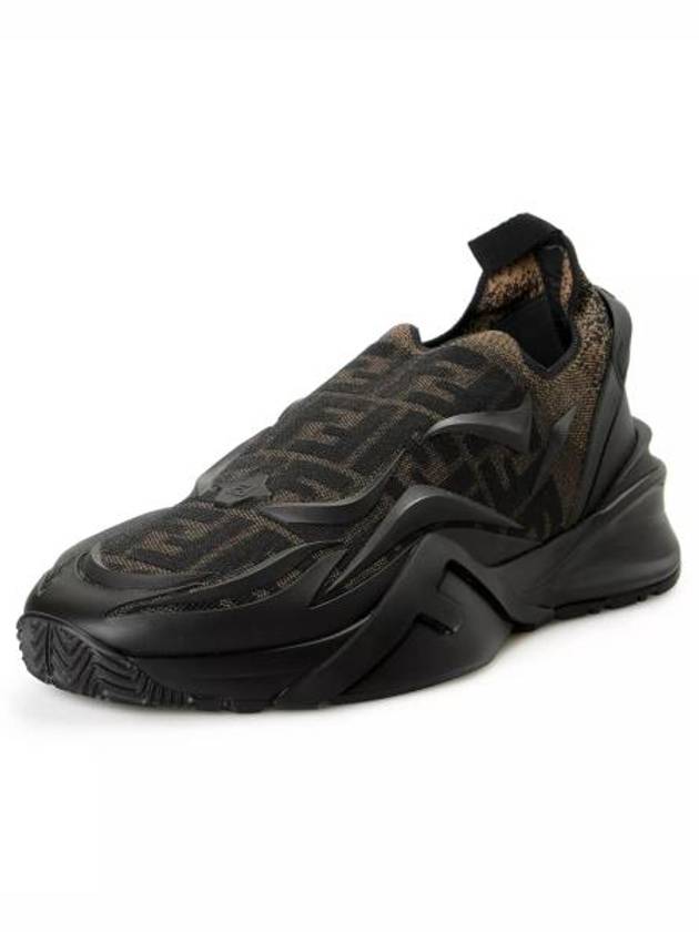Fendi Flow Low Top Sneakers Black Brown