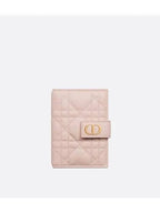 Cargo Vertical Calfskin Card Wallet Pink Dior
