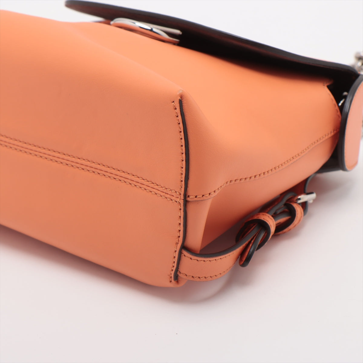 Fendi  Leather Backpack/Rack Orange 8BZ041