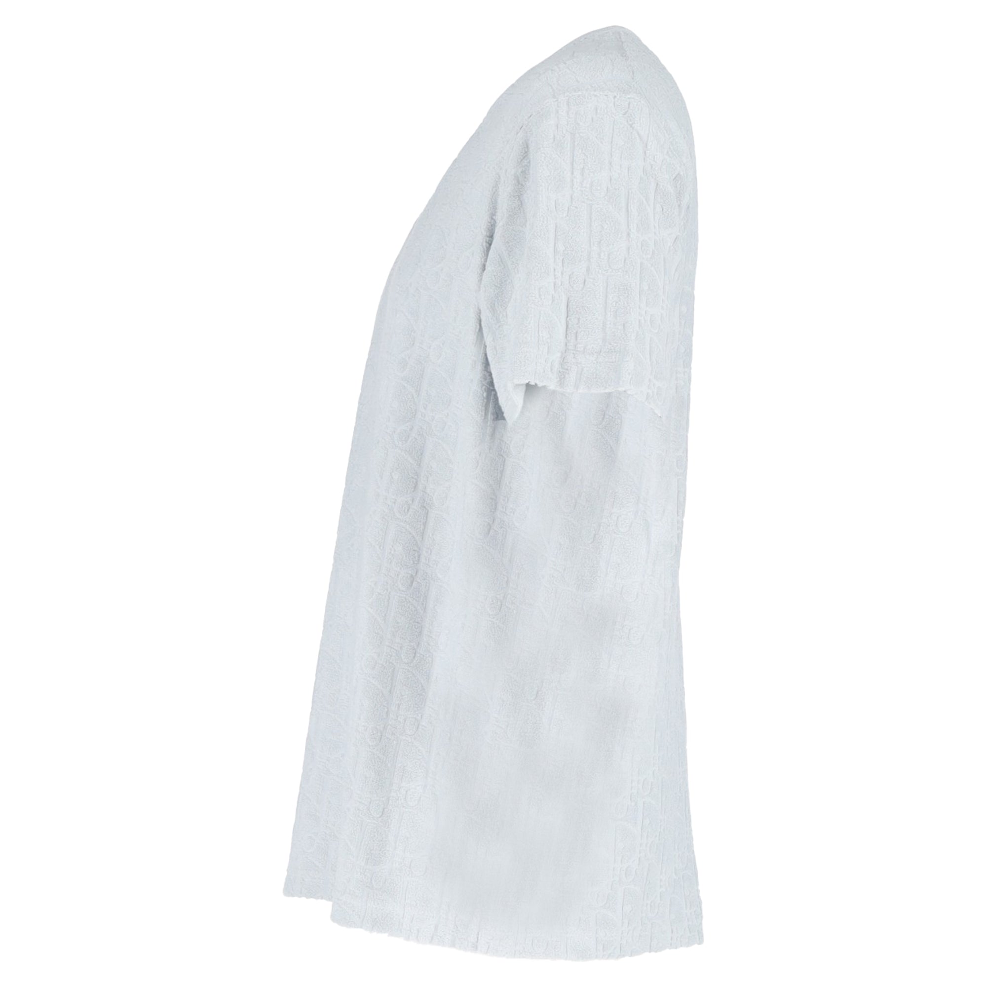 Dior Oblique Crewneck T-Shirt in Grey Cotton