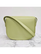 CELINE Folco Cuir Triomphe Calfskin Cross Bag Light Jade