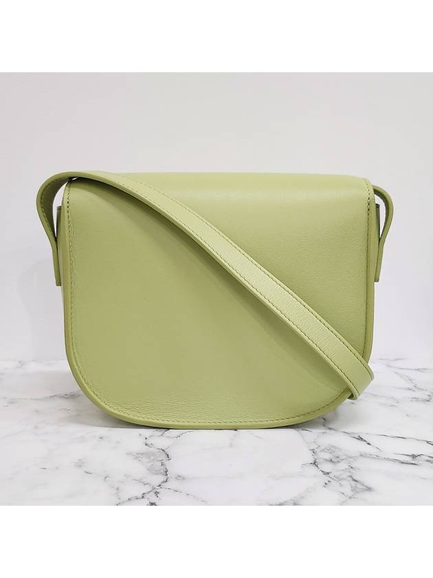 CELINE Folco Cuir Triomphe Calfskin Cross Bag Light Jade