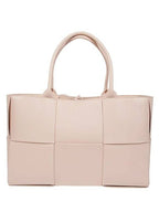Bottega Veneta Intrecciato Arco Medium Tote Bag Pink