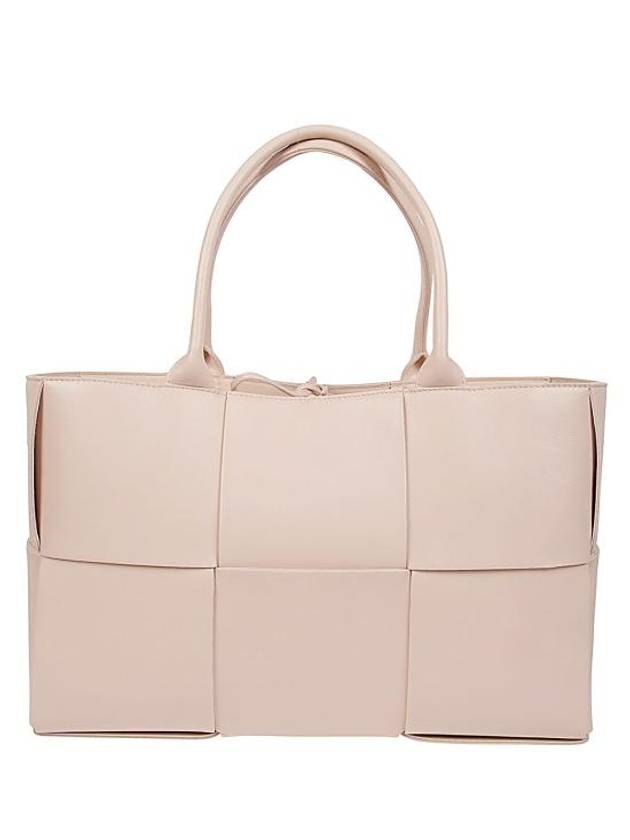 Bottega Veneta Intrecciato Arco Medium Tote Bag Pink
