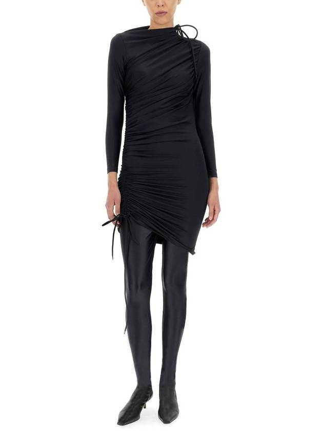 Balenciaga Women's Spandex Short Dress Black