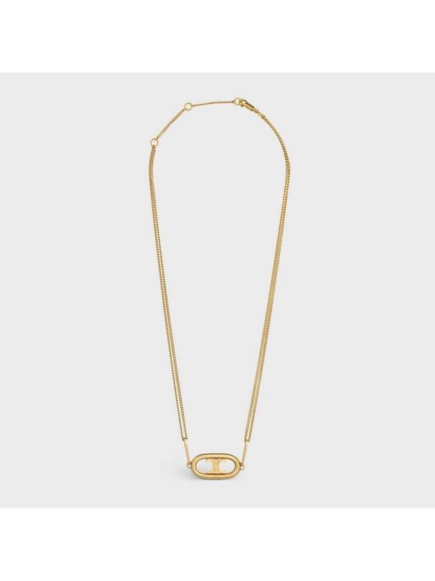 CELINE Maillon Triomphe Necklace Gold Brass