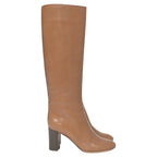 Chloe Knee Boots in Brown Leather