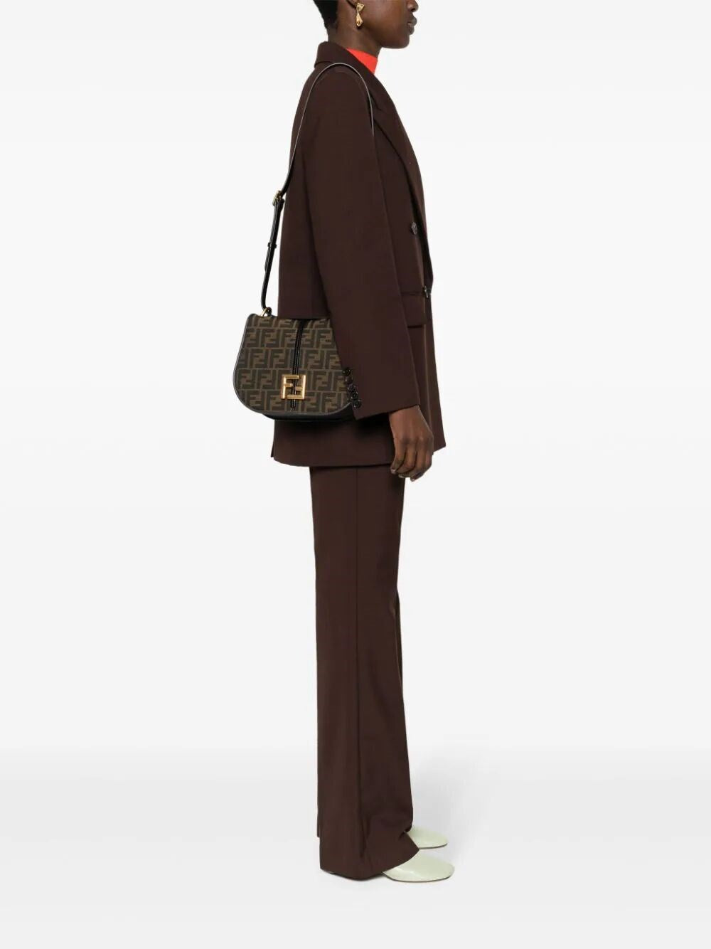 Fendi Women C’Mon Medium Ff Satchel Bag
