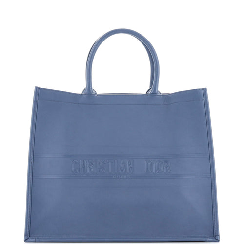Dior Book Tote Oblique Embossed Calfskin Large