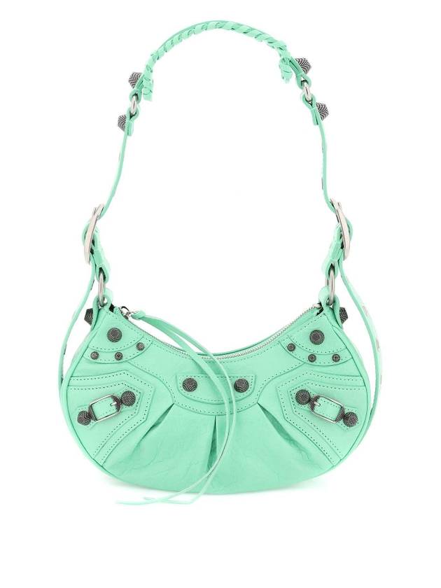 Balenciaga Le Cagole XS Lambskin Shoulder Bag Light Green