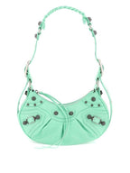 Balenciaga Le Cagole XS Lambskin Shoulder Bag Light Green