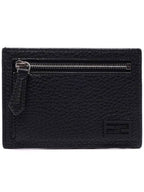 Fendi FF Baguette Zipper Card Wallet Black