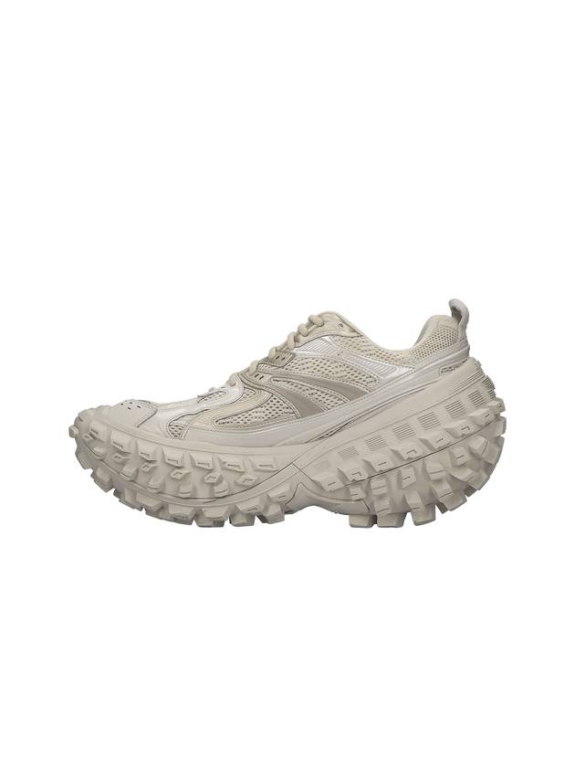 Balenciaga Men's Mesh Rubber Defender Low Top Sneakers Beige
