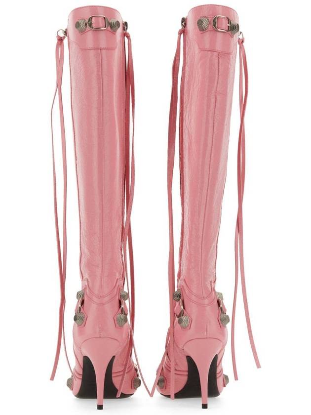 Balenciaga cagolian long boots pink