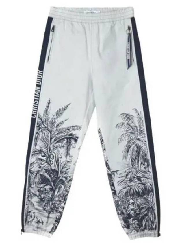 Logo Graphic Track Pants White Dior