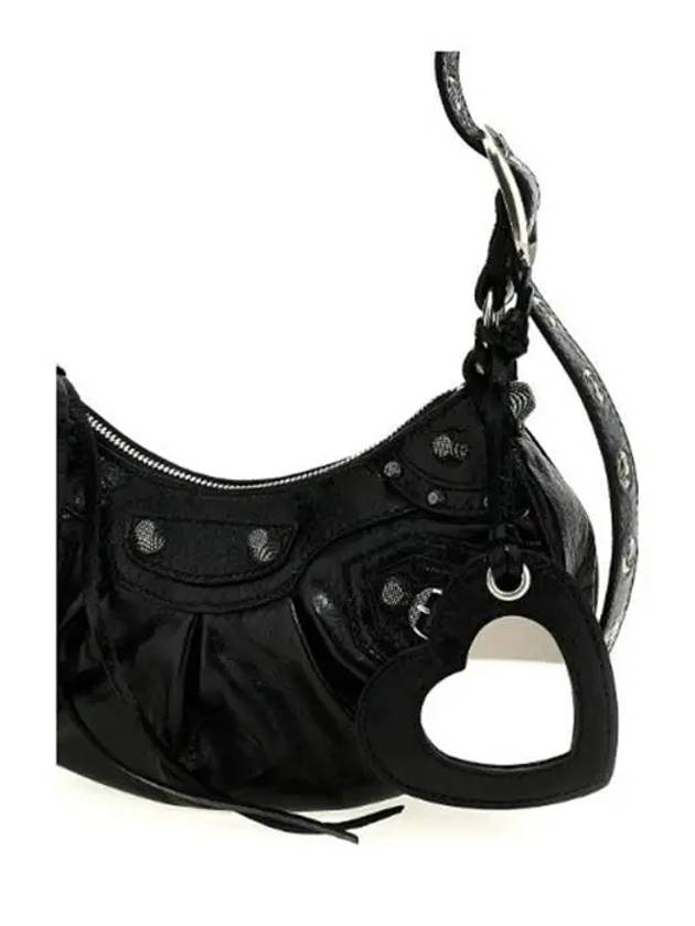 Balenciaga Le Cagole XS Lambskin Shoulder Bag Black