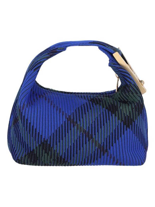 Burberry Peg Checked Duffel Bag Blue