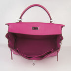 Hermes Kelly 35cm Togo Leather Handbag Peach/Silver