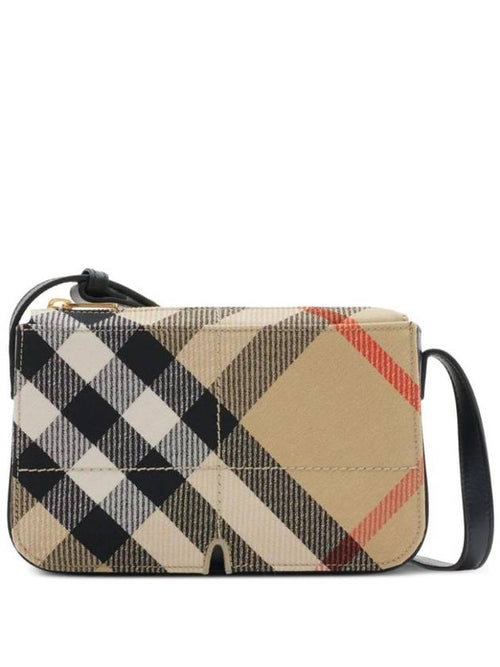 Burberry Snip Check Cross Bag Sand