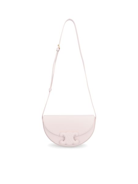 Celine Women's Besace Cuir Triomphe Crossbody Bag in Poudre | 111233DU3