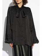 Balenciaga Balenciaga Shirt With Ties, Women's, Black