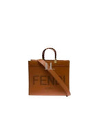 Fendi Sunshine Logo Medium Tote Bag Brown