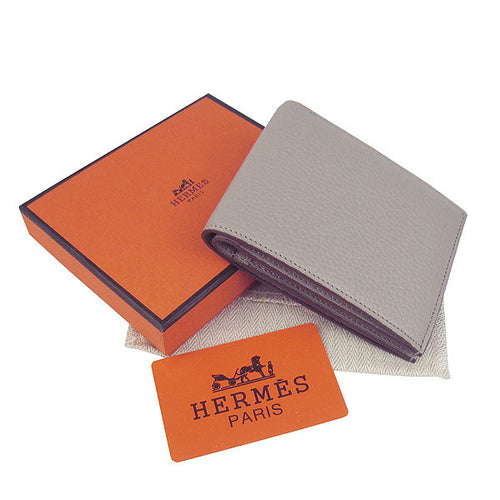 Hermes Wallet H014 Mens Grey