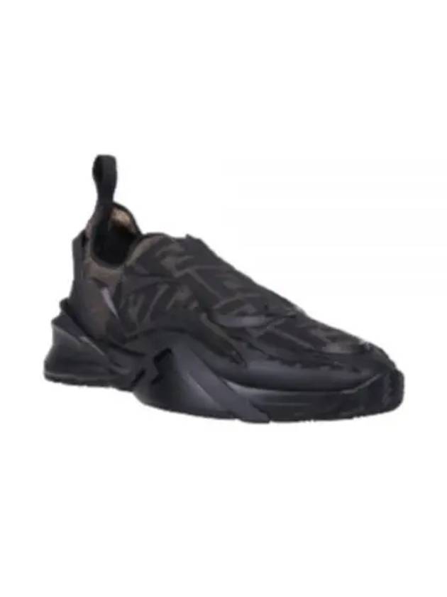 Fendi Flow Low Top Sneakers Black Brown