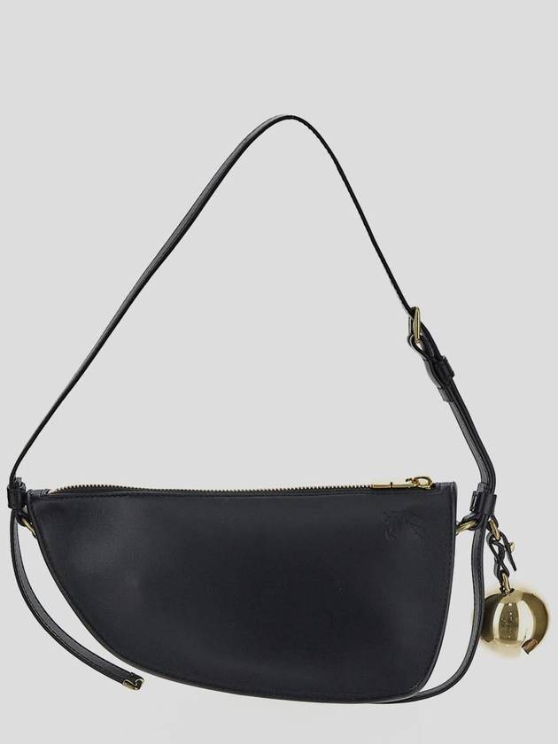 Burberry FW23 Mini Leather Shield Sling Shoulder Bag 8077580 A1189BLACK