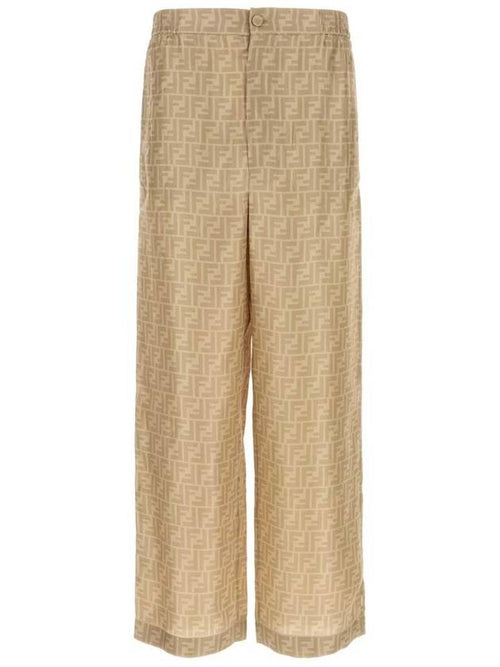 Fendi Fendi Ff Silk Pants