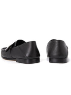 Fendi FF Square Leather Loafers Black