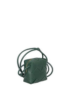 Bottega Veneta Cassette Intrecciato Mini Shoulder Bag Emerald Green