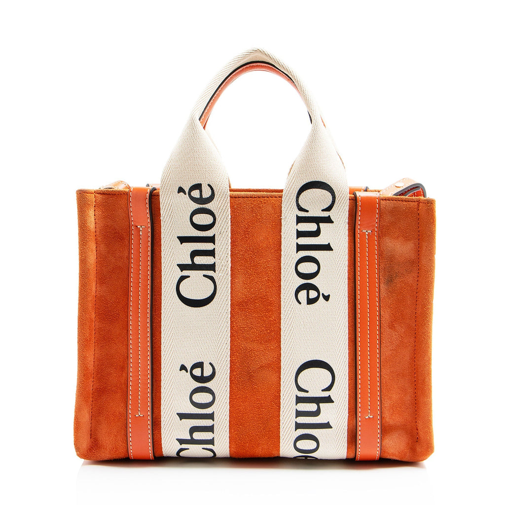 Chloe Suede Woody Small Tote