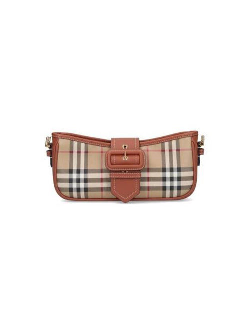 Burberry Check Shoulder Bag Brown