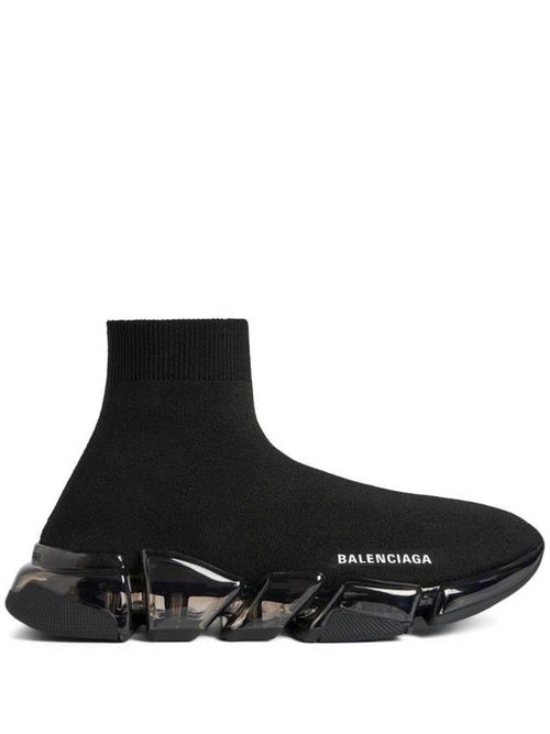 Balenciaga Speed 2.0 Stencil High Top Sneakers Black