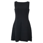 Dior Sleeveless Mini Dress in Black Silk