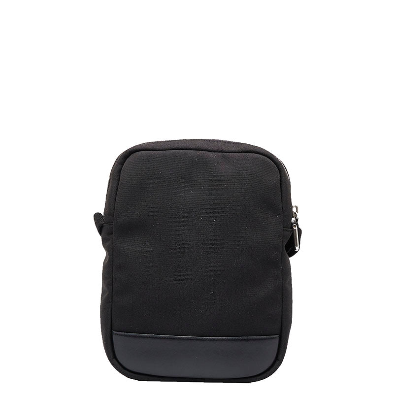 Saint Laurent Crossbody Bag in Canvas Leather Black