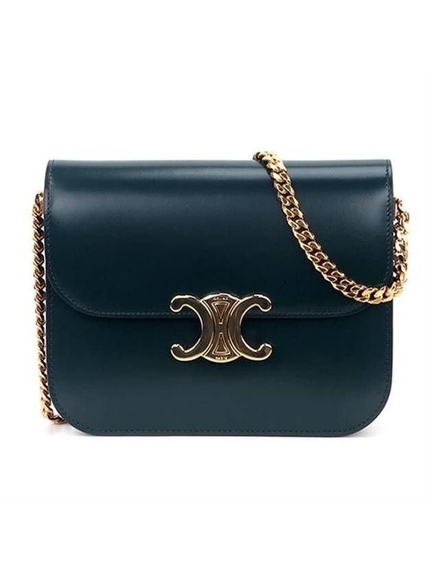 CELINE College Triomphe Shiny Calfskin Cross Bag Amazon