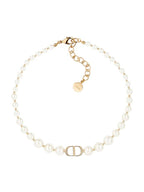 30 Montaine White Pearl Bracelet Gold Dior
