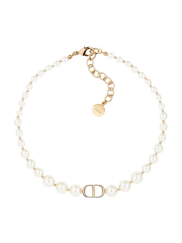 30 Montaine White Pearl Bracelet Gold Dior