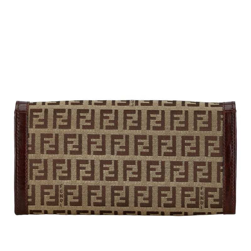 Fendi Zucca Long Wallet 8M0021 Brown Canvas  Fendi