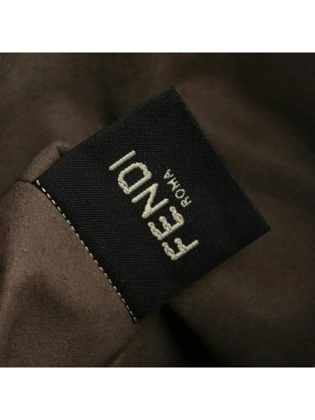 Fendi Mon Tresor FF Motif Leather Mini Bucket Bag Black